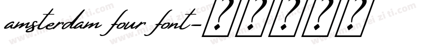 amsterdam four font字体转换
